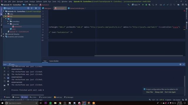JavaFX 12 Tutorial - 16 - Controllers смотреть онлайн