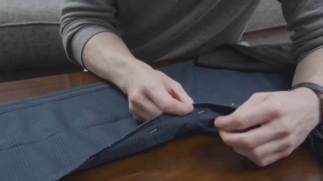 How To Tailor Pants Without Sewing Machine // Tapering & Hemming DIY смотреть онлайн