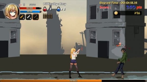 || Game Play | Virus-Z | Police Girl | Ryona ||