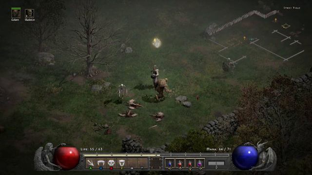 Diablo 2 Resurrected Necromancer Class Unlock Clay Golem смотреть онлайн