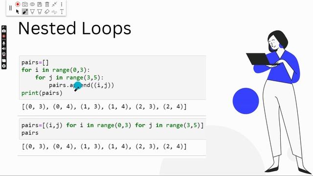 List Comprehensions using Nested Loops смотреть онлайн