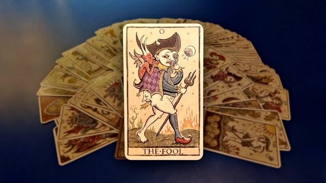 Обзор карт Таро Trionfi Della Luna by Patrick Valenza/Таро Триумф Луны. Карта Шут/Дурак (0 аркан) смотреть онлайн