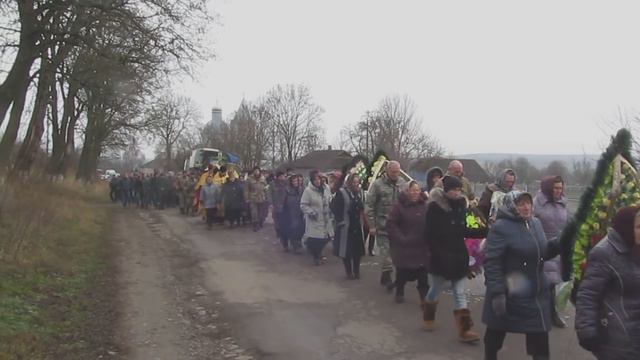 Похорон десантника Валентина Порубаного с. Торків 12.12.15 смотреть онлайн