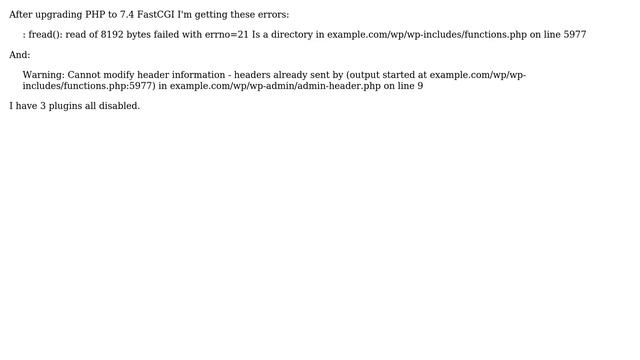 Wordpress: Errors after upgrading PHP to 7.4 WordPress смотреть онлайн