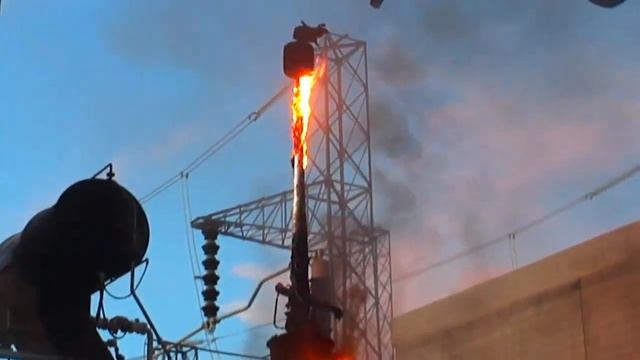 Горит ввод трансформатора 500 кВ смотреть онлайн