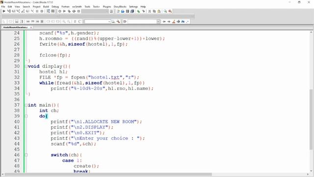 Hostel Room Allocation System in C - File Handling - Random & Unique Room Allocation -Practical Dem смотреть онлайн
