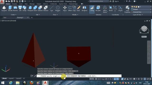 Pyramid 3d basics autocad 2020 in hindi смотреть онлайн