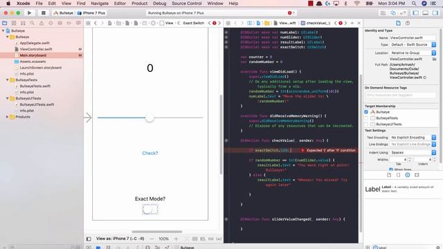 Our first iOS 11 Application: Bullseye #6 - Adding the Switch смотреть онлайн