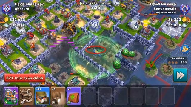 Sky Clash: Lords of Clans 3D-Cứu vớt Hero khỏi 5 họa lực phong thủ của địch. смотреть онлайн