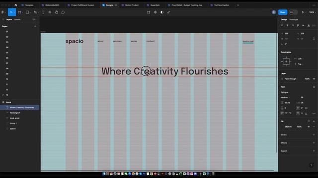 Figma Web Design Speed Art 13 - Architect Design Agency Website (Spacio) смотреть онлайн