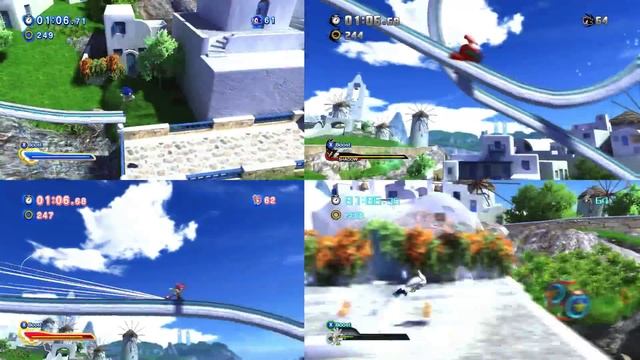 Sonic Generations: 4 Players - Windmill Isle смотреть онлайн