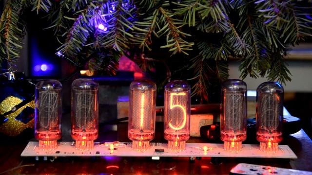 Nixie Clock IN18 "новогодний салют" смотреть онлайн