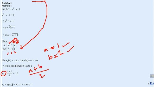 Fixed point Iteration method смотреть онлайн