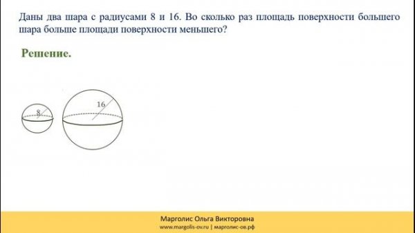 Сфера. Шар Площадь поверхности сферы. Площадь поверхности шара