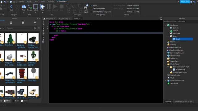 How to make a player only door on Roblox || Roblox Studio смотреть онлайн