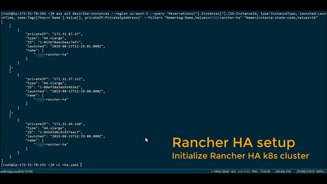 Rancher HA setup смотреть онлайн