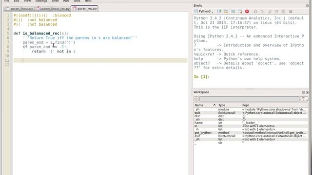 CSC180: Matching Parentheses Recursively смотреть онлайн