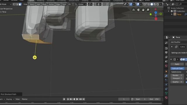Делаем замок и ключ в blender. #blender смотреть онлайн