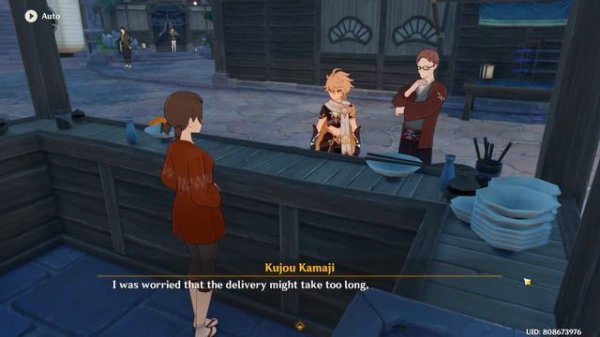 [Genshin impact] deliver letter Kujou Kamaji