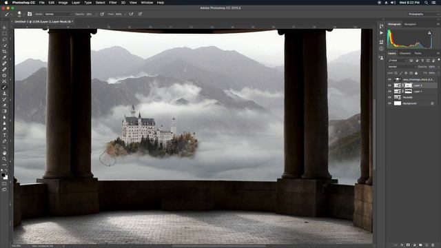 How to Make a simple Photo Manipulation effect !! Photoshop Tutorial смотреть онлайн
