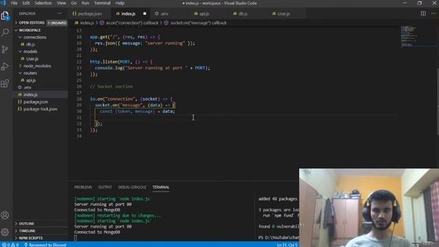 L4 - Setting up Chat Server using WebSockets | Create Cross-Platform Chat Application [SERIES] смотреть онлайн