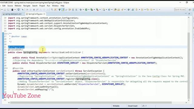 How to create Spring maven project in Eclipse IDE смотреть онлайн