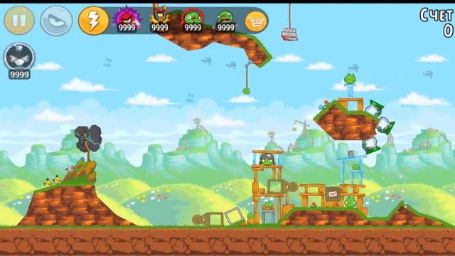 Angry Birds Classic Red's Mighty feathers All levels (Original) (player00713) смотреть онлайн