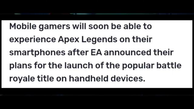 Apex Legend Mobile System Requirements | Apex Legend Coming Third Qunter Of 2021 Beta | Apex Legend смотреть онлайн