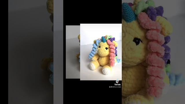 Единорог плюшевый крючком смотреть онлайн