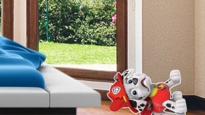 Пять щенков прыгали в кроватке (щенячий патруль)