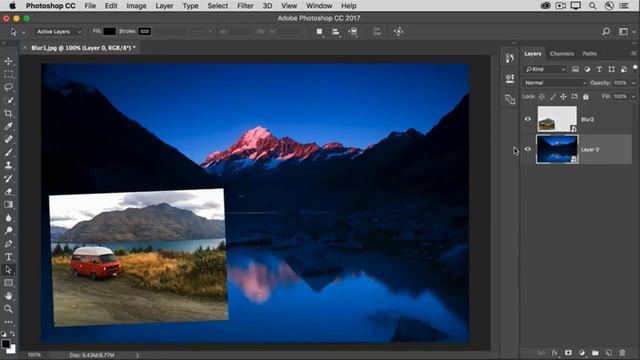 Blur an image with Smart Filters | Apply filters 2 | Photoshop смотреть онлайн