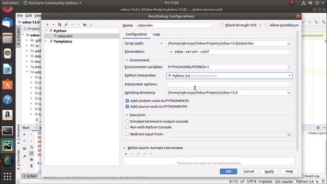 How to Configure Odoo 13 on Pycharm Ubuntu 18? смотреть онлайн