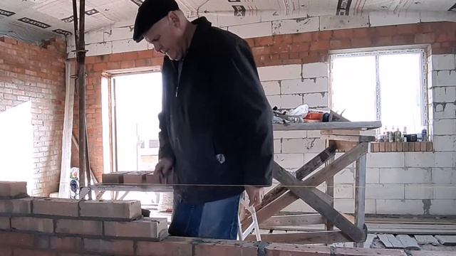 Кладка кирпичной перегородки. Радость в работе.