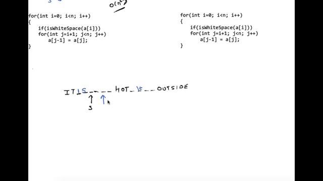 Best way to Remove all white spaces from a string. Linear-Time Solution смотреть онлайн