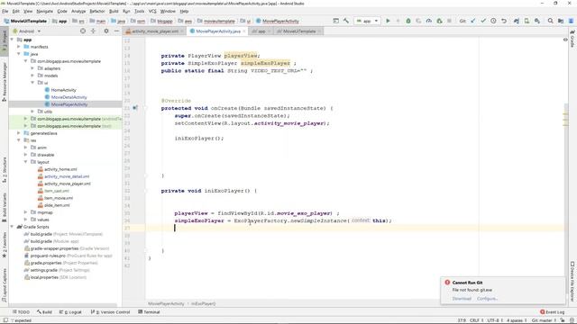 Movie Streaming App part 8: Movie Player Activity: ExoPlayer setup | Android Studio Tutorial смотреть онлайн