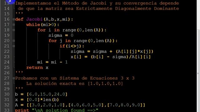 Método de Jacobi en Python смотреть онлайн