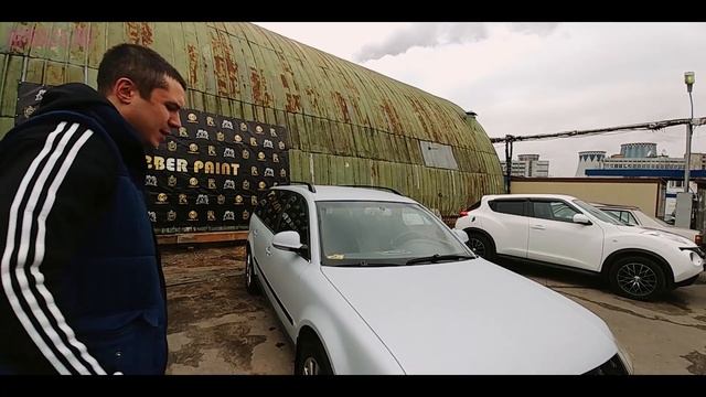 Volkswagen Passat b5 - ремонт и покраска в сверхпрочное покрытие "ТИТАН" от Rubber paint смотреть онлайн