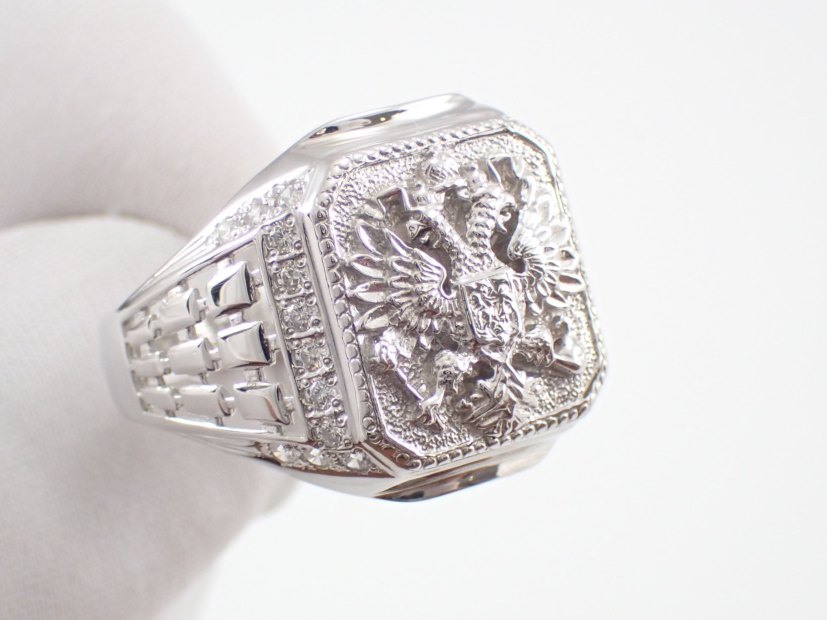 Печатка Мужская Герб, Артикул КМ-89_13_с, серебро 925 пробы смотреть онлайн