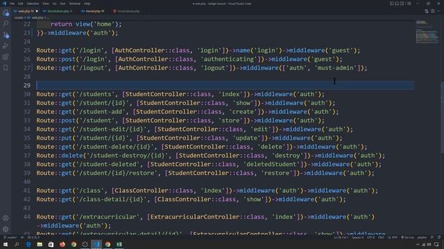 Tutorial LARAVEL 9 : Middleware - Membatasi Hak Akses User Multi Role | Laravel Dasar Untuk Pemula смотреть онлайн