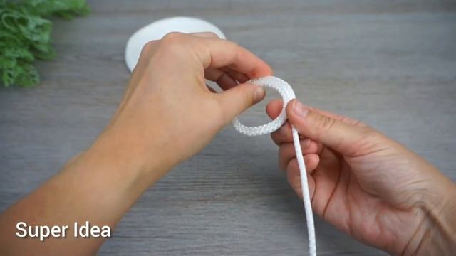 Нежная Корзинка из шнура для белья смотреть онлайн