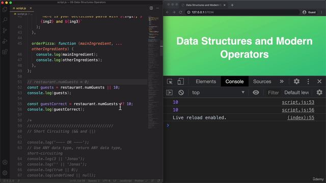108 The Nullish Coalescing Operator (__) смотреть онлайн