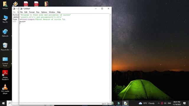 Python Program To Calculate Area And Perimeter Of Circle смотреть онлайн