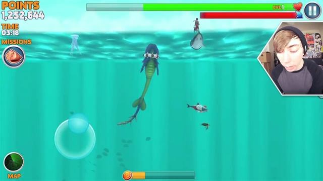 ALAN, DESTROYER OF WORLDS - Hungry Shark Evolution - NEW Space Shark Update! (iPhone Gameplay Video смотреть онлайн