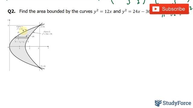 ? How to find the area between two curves using integrals (Part 3) смотреть онлайн