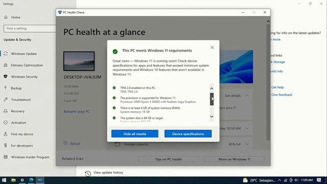 Upgrade Windows 11 On Ryzen 5 3400G - Deskmini X300 TPM And Secure Boot