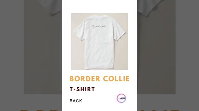Cute Border Collie T-shirt | MyBorderCollie | Personalized Gift Idea | Close Up Dog Portrait смотреть онлайн