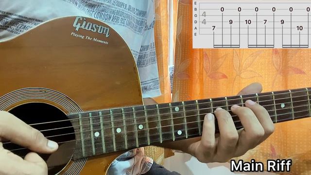 Middle Of The Night - Elle Duhé // Guitar Tutorial,Main Riff, Tabs смотреть онлайн