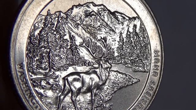 Coin of USA quarter dollar 2011(OLYMPIC)/Монета США 25 центов 2011 год (Олень) смотреть онлайн