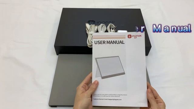 Unboxing introduction 16 FHD Ingnok portable monitor silver смотреть онлайн