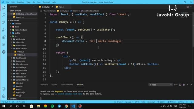 ⚡️ React JS (O'zbek) | useEffectdan foydalanishni o'rganamiz смотреть онлайн